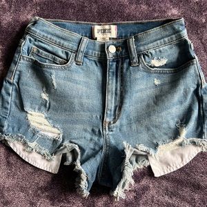 Denim jean shorts